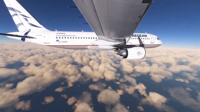 Microsoft Flight Simulator/Diagoras (LGRP) Rodos Greece To Larnaca (LCLK) Cyprus/Aegean A320neo смотреть онлайн