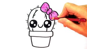HOW TO DRAW A CACTUS KAWAII - KAWAII DRAWINGS