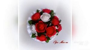 Свадебная тема в букетах из конфет