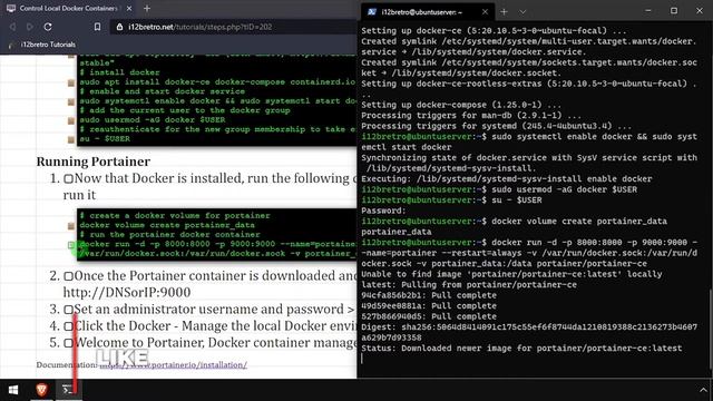 Control Local Docker Containers From a Web Browser with Portainer смотреть онлайн