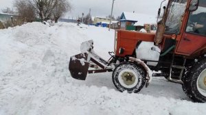 Т-25 чистка снега 2 часть