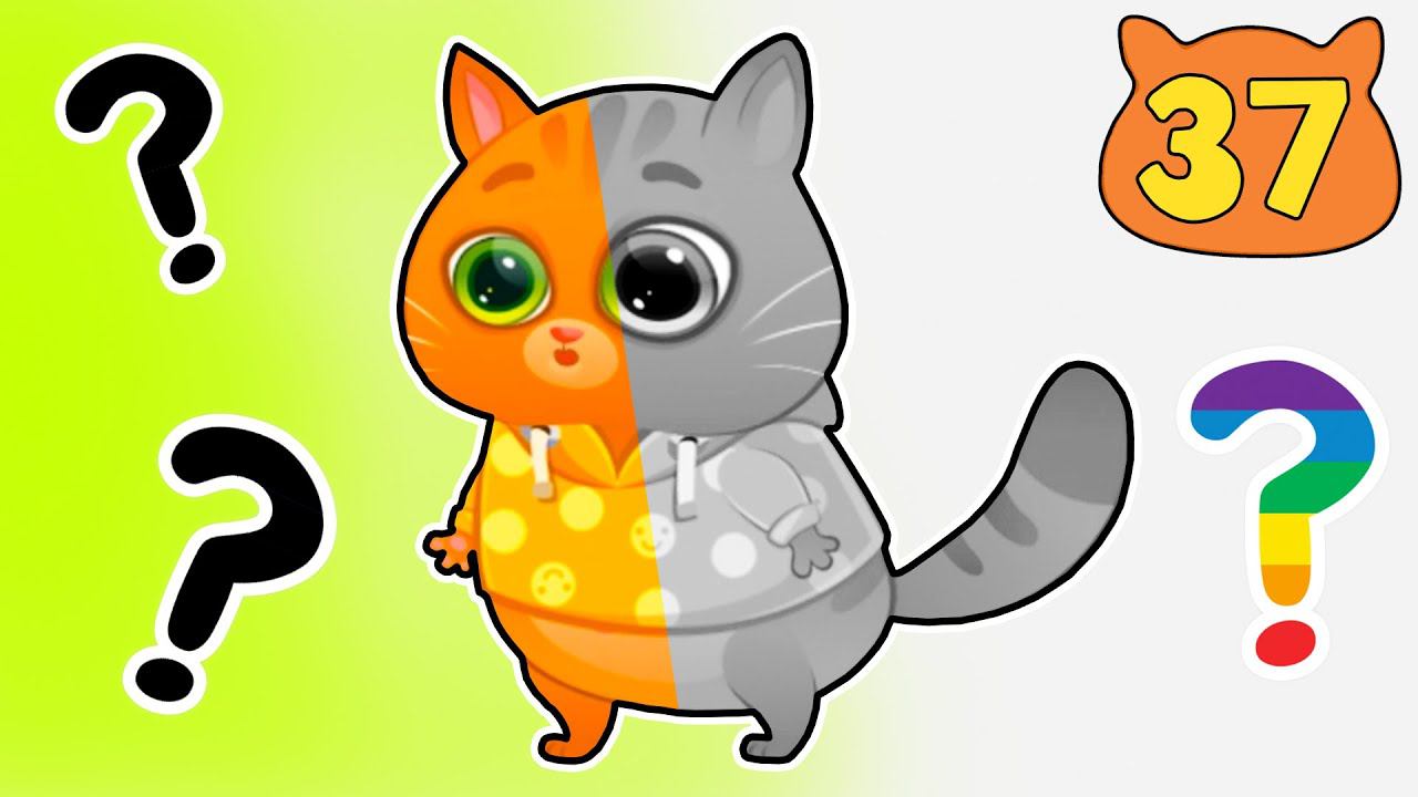 Суровый КОТИК БУБУ №37. Черно-белое кино. Мультик ИГРА про котят на канале Хвостик ТВ смотреть онлайн