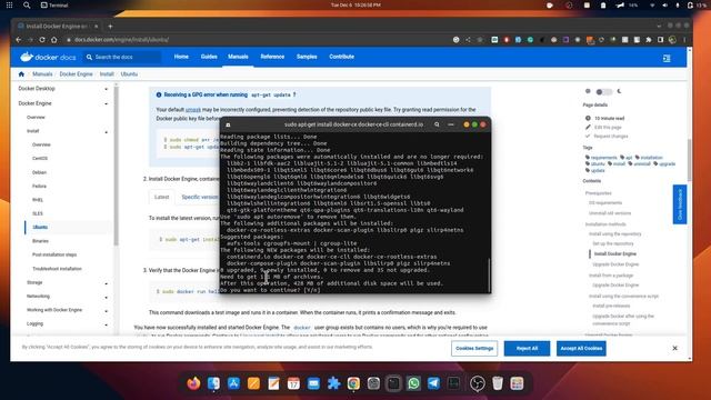03 Laravel Tutorial - Install docker in ubuntu using official documentation смотреть онлайн