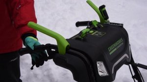 Снегоуборщик Greenworks GD82ST56 обзор и мощный тест?❄️