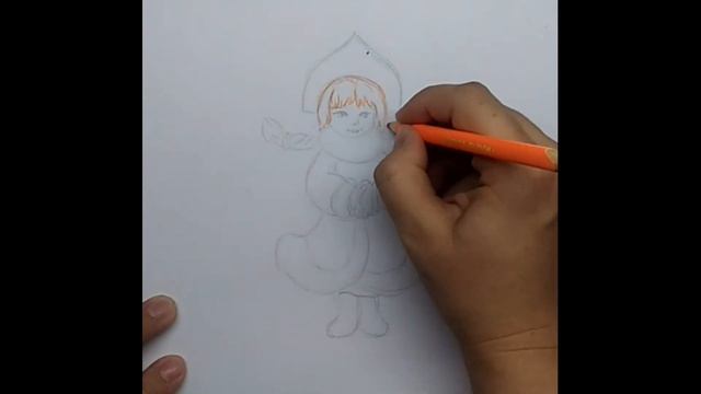 Как нарисовать снегурочку