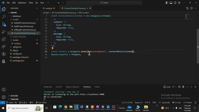 MERN STACK E-Commerce Website Tutorial #44 ? Create Contact Form Api and Fetch Api In React