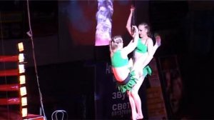 Фестиваль "пятый океан" Poledance, дуэт на пилоне "Неон"