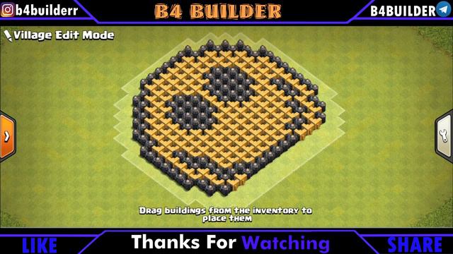 CREATIVE SMILE EMOJI | BASE LAYOUT | CLASH OF CLANS смотреть онлайн