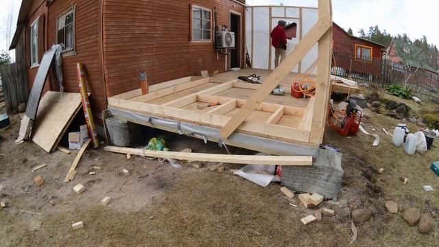 Пристройка 6х3 к дому. Эконом + отзыв заказчика / DIY How To Build Addition