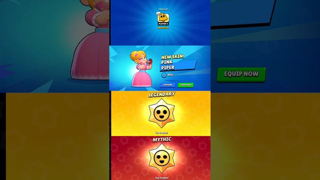 Impressive Luck Legendary Star Drop Opening #brawlstars #shorts