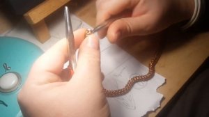 Медная цепочка персидское плетение 6 в 1 - Copper chainmail persian 6 in 1