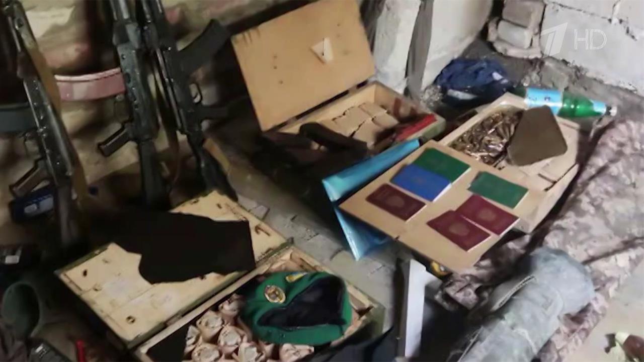 В ДНР обнаружен тайник украинских боевиков с оружием и боеприпасами для диверсий