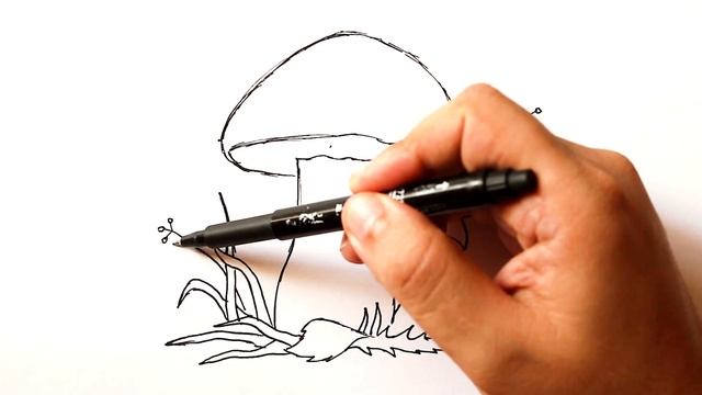 Как нарисовать Грибок смотреть онлайн