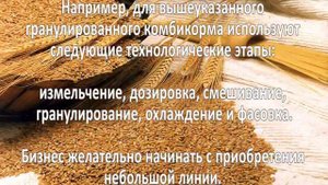 Производство комбикорма