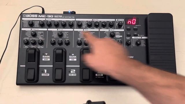 New BOSS ME-90 multi effects. How to adjust the Boss me90 global presets. #bosspedals #guitar смотреть онлайн