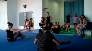 Чирлидинг -  начало тренировки малышей. 2015 06 13 12 40 14