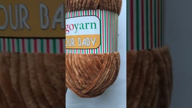 Подробный обзор пряжи Spagoyarn Velour baby(100% полиэстер) №19 Ириска