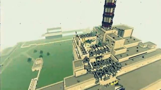 Chernobyl npp 1986 minecraft after explosion inspired by shefahdschi