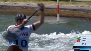 Raffaello Ivaldi Italy Semi-Final / 2023 ICF Canoe-Kayak Slalom World Cup Augsburg Germany