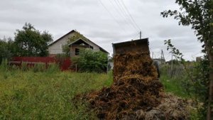 Самодельный прицеп ( Вожу навоз на огород )