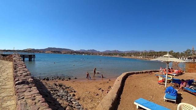 Пляж Albatros Aqua Blu 4*, обзор пляжа Albatros Aqua Park Sharm El Sheikh. Отдых в Египте смотреть онлайн