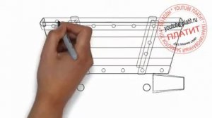 Как простым карандашом нарисовать вагонетку