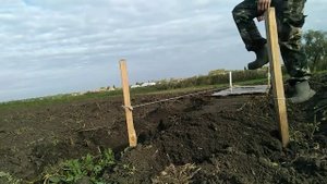 Клубника на буграх без техники.