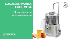 Соковыжималка Friul Mega | Практическое использование