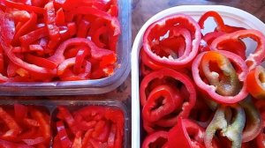 Как заморозить болгарский перец на зиму.