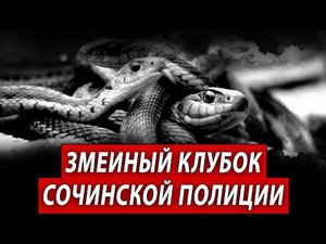 Змеиный клубок сочинской полиции.
