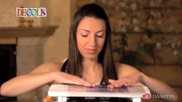 Декупаж скамейки