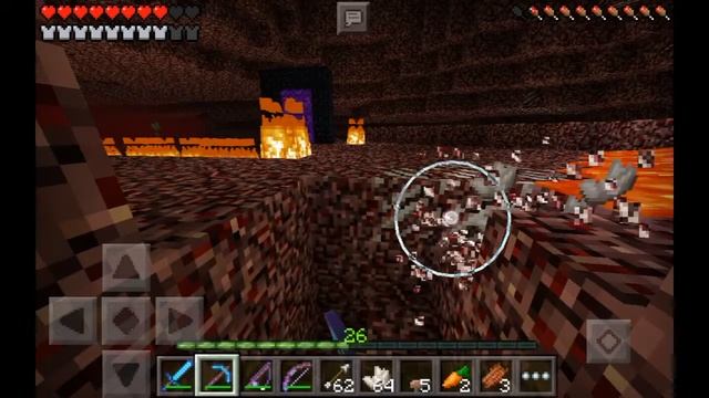 Майнкрафт #12 портал в ад и тошнота от рыбы смотреть онлайн