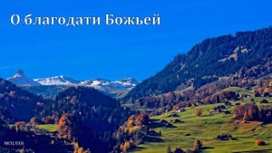 "О благодати Божьей". Э. И. Дридгер. МСЦ ЕХБ
