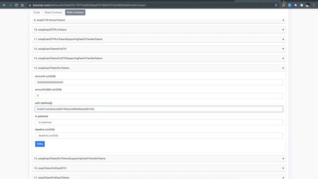 Покупаем токены раньше всех на PanCakeSwap. Делаем свап напрямую через BscScan
