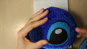 Видеоприложение №7 к Мастер-классу "Плюшевый Стич": Оформление глазок