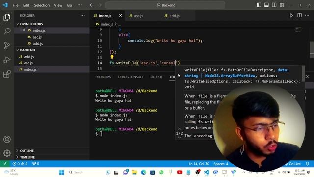 fs Module in Nodejs | Nodejs Module | CRUD | Backend Web Development #nodejs #javascript #coding