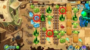 прохождение босса дикого Запада  в игре Растения против Зомби 2