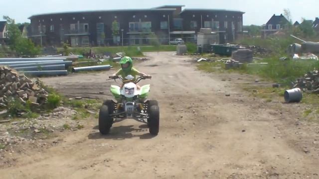 Young kid Driving Big Bashan 250