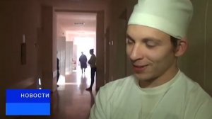 Студенты медицинского техникума на практике в больнице