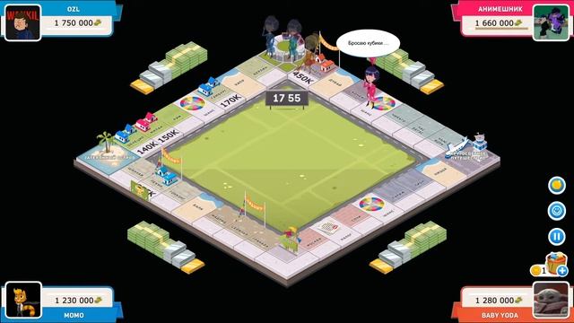 Играем с другом в Business Tour - Board Game with Online Multiplayer.