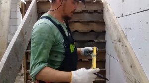 Временная лестница на второй этаж своими руками.