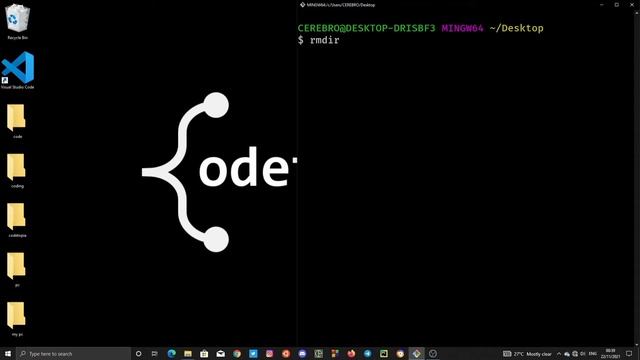 Introduction to gitbash | rmdir #10 смотреть онлайн