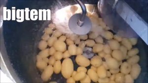 Корундовая чистка картофеля барабанная Бигтем / Bigtem