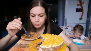 МУКБАНГ ПЛОВ и САЛАТ,который ДАВНО ХОТЕЛА ПРИГОТОВИТЬ/MUKBANG