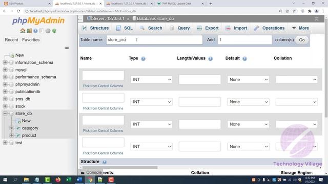 PHP Project Tutorial Bangla | Store Management System -SMS | Create all Table & Insert Update Data