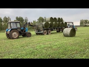 Прессуем и обматываем клевер