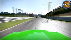 Cartoon for Kids. Green Racing Car Mercedes-Benz. Мультик для детей. Зелёная машинка Мерседес. Race