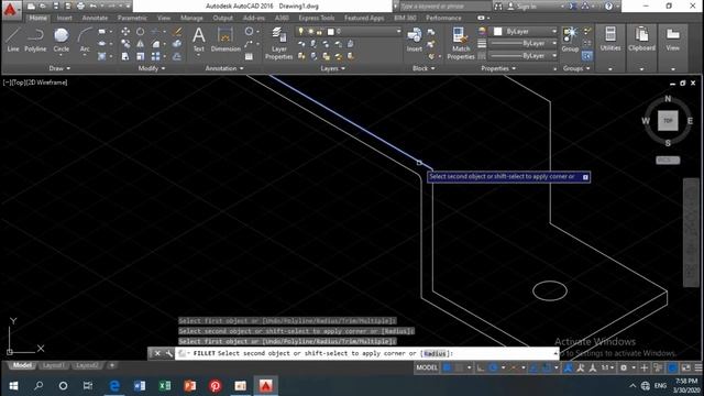 Autocad tutorial Isometric exercise for beginner