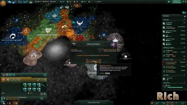 Stellaris Multiplayer - Episode #18 - Alliance Woes смотреть онлайн