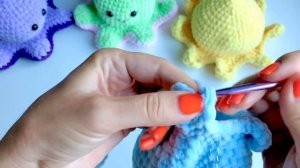 Мастер-класс Осьминог перевёртыш крючком ? 8 ножек!!! Двусторонний! Игрушка крючком за час